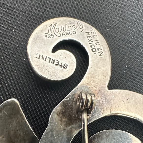 Vintage Mexican Sterling Brooch - Picture 5 of 9